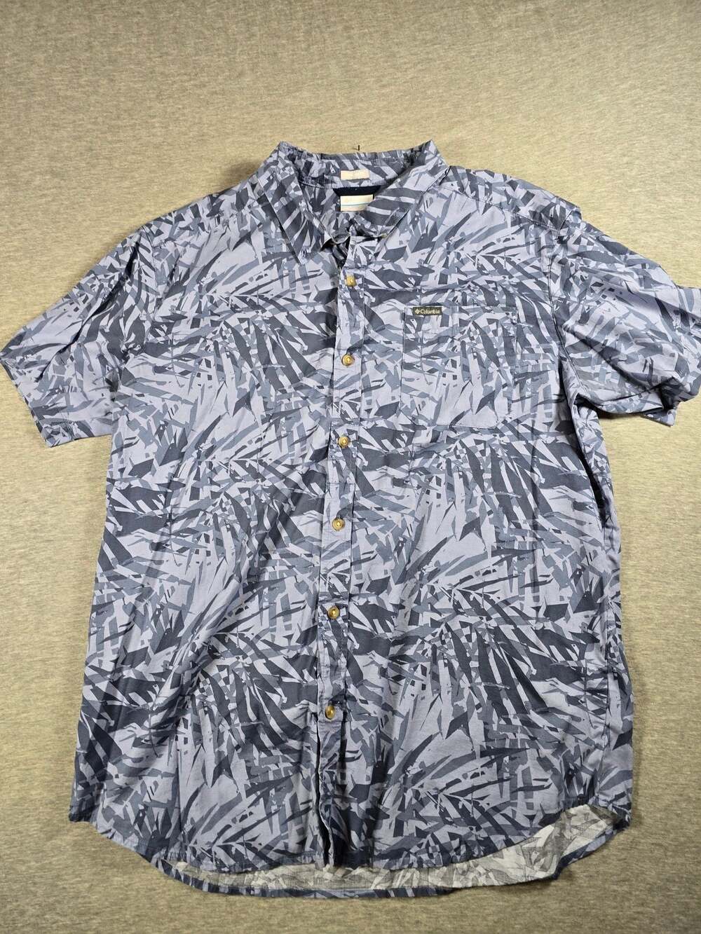 Columbia Rapid Rivers Printed Short Sleeve Button Down Shirt